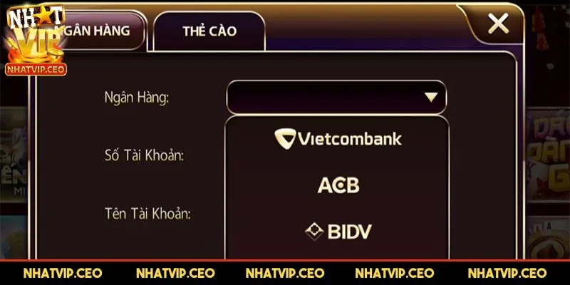 Các bước chi tiết để rút tiền NHATVIP thành công